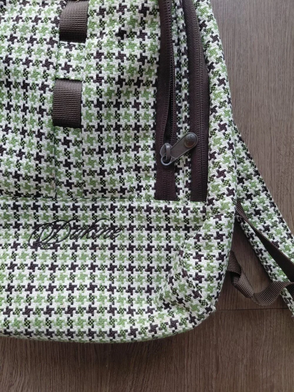 Dakine Green & Brown Patterned Hiking Bag
